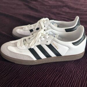 Adidas Samba Shoes - White and Black